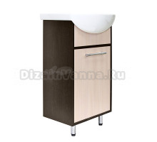 Тумба с раковиной Mixline Алан 47 R венге, дуб молочный