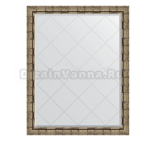 Зеркало Evoform Exclusive-G BY 4351 93х118 серебряный бамбук, в багетной раме, с гравировкой
