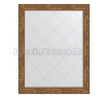 Зеркало Evoform Exclusive-G BY 4357 95х120 виньетка бронзовая, в багетной раме, с гравировкой