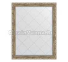 Зеркало Evoform Exclusive-G BY 4358 95х120 виньетка античное серебро, в багетной раме, с гравировкой