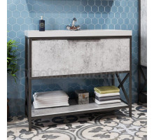 Тумба с раковиной Mixline Бруклин 100 бетон