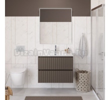 Мебель для ванной комнаты BelBagno Uno-mini 80 подвесная, 2 ящика, матовая бежевая