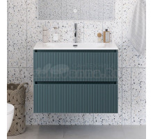 Тумба под раковину без столешницы BelBagno Uno-mini 90 подвесная, 2 ящика, матовая голубая