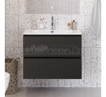 Тумба под раковину без столешницы BelBagno Uno-mini 90 подвесная, 2 ящика, матовая темно-серая