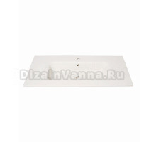 Мебельная раковина Plumberia Selection Ixo ceramica 81 накладная, матовая белая, прямоугольная, фарфор