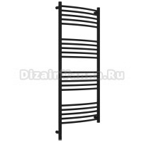Полотенцесушитель электрический Сунержа Богема 3.1 31-6002-1250 130x55 см, подключение слева, матовый черный, лесенка