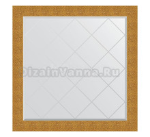 Зеркало Evoform Exclusive-G BY 4452 106x106 чеканка золотая, в багетной раме, с гравировкой
