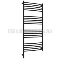 Полотенцесушитель электрический Сунержа Богема 3.1 31-6002-1260 130x65 см, подключение слева, матовый черный, лесенка