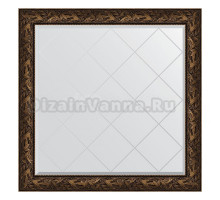 Зеркало Evoform Exclusive-G BY 4459 109х109 византия бронза, в багетной раме, с гравировкой