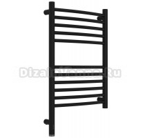 Полотенцесушитель электрический Сунержа Богема 3.1 31-6002-6040 70x45 см, подключение слева, матовый черный, лесенка