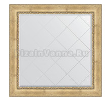 Зеркало Evoform Exclusive-G BY 4471 112х112 состаренное серебро с орнаментом, в багетной раме, с гравировкой