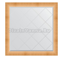 Зеркало Evoform Exclusive-G BY 4527 106х106 травленое золото, в багетной раме, с гравировкой