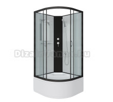 Душевая кабина Niagara Classic NG-6709-14BK 100x100 см, без крыши