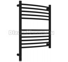 Полотенцесушитель электрический Сунержа Богема 3.1 31-6002-6050 70x55 см, подключение слева, матовый черный, лесенка