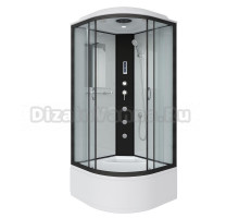 Душевая кабина Niagara Classic NG-6709-14F 100x100 см, с гидромассажем, подсветкой и FM-радио