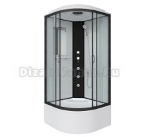 Душевая кабина Niagara Classic NG-6709-14G 100x100 см, с гидромассажем