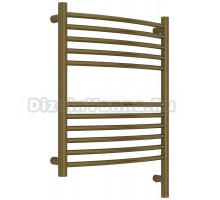Полотенцесушитель электрический Сунержа Богема 3.1 05-6003-6050 70x55 см, подключение справа, состаренная бронза, лесенка