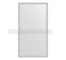 Зеркало напольное Evoform Definite Floor BY 6017 108x197 соты алюминий, в багетной раме