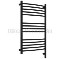 Полотенцесушитель электрический Сунержа Богема 3.1 31-6003-8050 90x55 см, подключение справа, матовый черный, лесенка