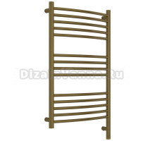 Полотенцесушитель электрический Сунержа Богема 3.1 05-6003-8050 90x55 см, подключение справа, состаренная бронза, лесенка