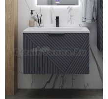 Тумба с раковиной Grossman Блисс 60 матовый графит