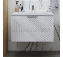 Тумба с раковиной Grossman Блисс 70 матовая белая