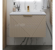 Тумба с раковиной Grossman Блисс 100 матовая бежевая