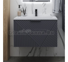 Тумба с раковиной Grossman Блисс 100 матовый графит