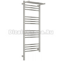 Полотенцесушитель электрический Сунержа Богема 3.1 00-6006-1040 110x45 см, подключение слева, без покрытия, лесенка, с полкой