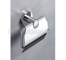 Держатель для туалетной бумаги AQUAme Trento с крышкой AQM7210CR