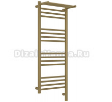 Полотенцесушитель электрический Сунержа Богема 3.1 32-6007-1040 110x45 см, подключение справа, золотой шелк, лесенка, с полкой