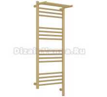 Полотенцесушитель электрический Сунержа Богема 3.1 022-6007-1040 110x45 см, подключение справа, матовая шампань, лесенка, с полкой