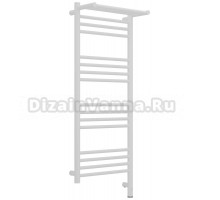Полотенцесушитель электрический Сунержа Богема 3.1 30-6007-1040 110x45 см, подключение справа, матовый белый, лесенка, с полкой