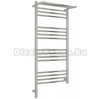 Полотенцесушитель электрический Сунержа Богема 3.1 00-6006-1050 110x55 см, подключение слева, без покрытия, лесенка, с полкой