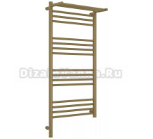Полотенцесушитель электрический Сунержа Богема 3.1 32-6006-1050 110x55 см, подключение слева, золотой шелк, лесенка, с полкой