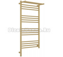 Полотенцесушитель электрический Сунержа Богема 3.1 022-6006-1050 110x55 см, подключение слева, матовая шампань, лесенка, с полкой