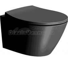 Унитаз подвесной GSI Modo 9816FR526 матовый черный