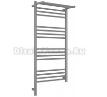 Полотенцесушитель электрический Сунержа Богема 3.1 071-6006-1050 110x55 см, подключение слева, сатин, лесенка, с полкой