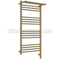 Полотенцесушитель электрический Сунержа Богема 3.1 32-6007-1050 110x55 см, подключение справа, золотой шелк, лесенка, с полкой