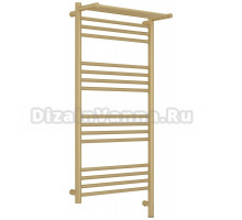 Полотенцесушитель электрический Сунержа Богема 3.1 022-6007-1050 110x55 см, подключение справа, матовая шампань, лесенка, с полкой