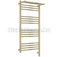 Полотенцесушитель электрический Сунержа Богема 3.1 020-6007-1050 110x55 см, подключение справа, шампань, лесенка, с полкой