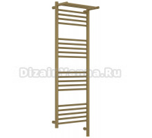 Полотенцесушитель электрический Сунержа Богема 3.1 32-6007-1240 130x45 см, подключение справа, золотой шелк, лесенка, с полкой