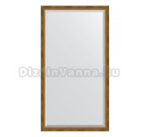 Зеркало напольное Evoform Exclusive Floor BY 6143 108x198 состаренная бронза с плетением, в багетной раме, с фацетом
