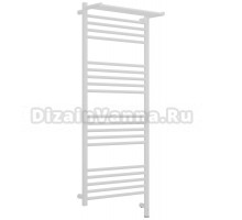 Полотенцесушитель электрический Сунержа Богема 3.1 30-6007-1250 130x55 см, подключение справа, матовый белый, лесенка, с полкой