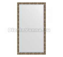 Зеркало напольное Evoform Exclusive Floor BY 6147 108x198 серебряный бамбук, в багетной раме, с фацетом