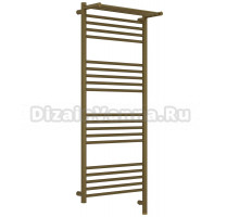 Полотенцесушитель электрический Сунержа Богема 3.1 05-6007-1250 130x55 см, подключение справа, состаренная бронза, лесенка, с полкой