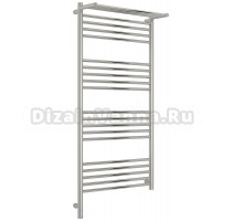 Полотенцесушитель электрический Сунержа Богема 3.1 00-6006-1260 130x65 см, подключение слева, без покрытия, лесенка, с полкой
