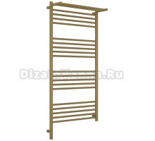 Полотенцесушитель электрический Сунержа Богема 3.1 32-6006-1260 130x65 см, подключение слева, золотой шелк, лесенка, с полкой