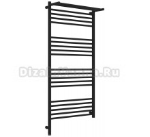 Полотенцесушитель электрический Сунержа Богема 3.1 15-6006-1260 130x65 см, подключение слева, темный титан муар, лесенка, с полкой
