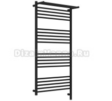 Полотенцесушитель электрический Сунержа Богема 3.1 15-6007-1260 130x65 см, подключение справа, темный титан муар, лесенка, с полкой